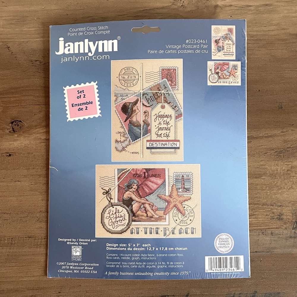 Counted Cross Stitch - Vintage Postcard 📬🪡🧵